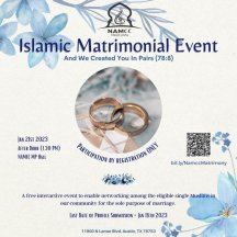NAMCC Matrimonial Invitation Jan 21st