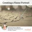 Creating a Name Portrait image