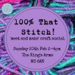 100% That Stitch! Meet and make: Sunday social image