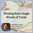 Writing from Single Words of Torah image