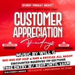 Customer Appreciation Fridays || Each n’ Every Friday || Special Guest DJ image