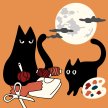Meowloween Cats and Crafts image