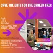 STUDENT REGISTRATION 2023 Career Fair on Thursday, October 19th from 1:00 pm - 5:00 pm in Adam Jenkins Sports Complex. image