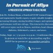 In Pursuit of Afiya: A Preventative Approach to Healthcare | Dr. Zeshaan Maan image