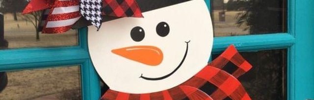 Plaid Snowman Hanger Painting Experience