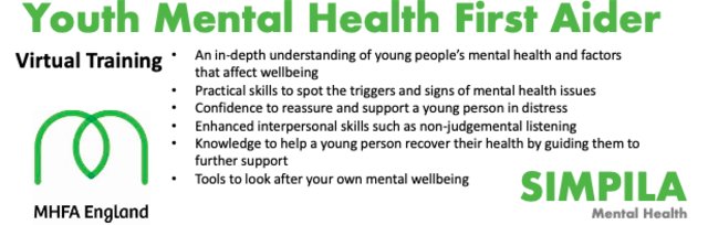 Youth Mental Health First Aid (Simon Millington) - Only £250 + VAT