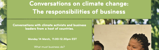 Conversations on climate change: The responsibilities of business