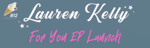 Lauren Kelly - For You - EP Launch - Support from Corin & Robbie Logan