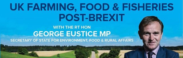 An online audience with Rt Hon George Eustice MP, on the future of food, farming and fishing, post Brexit