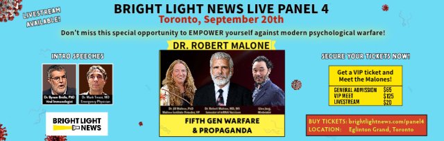 Bright Light News Live Panel 4: Fifth Gen Warfare with Dr. Robert Malone