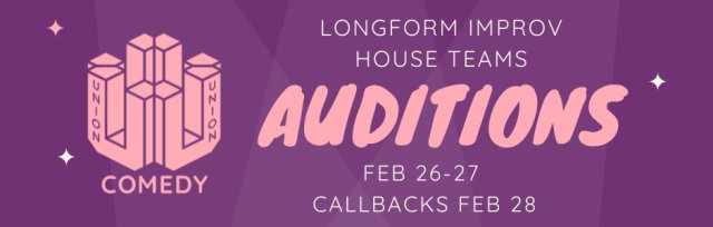 Union Comedy House Teams Auditions
