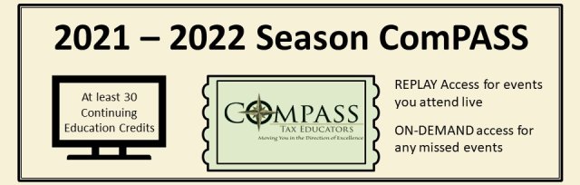 2021-2022 Webinar Season ComPASS