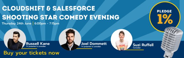 CloudShift & Salesforce Shooting Star Comedy Evening