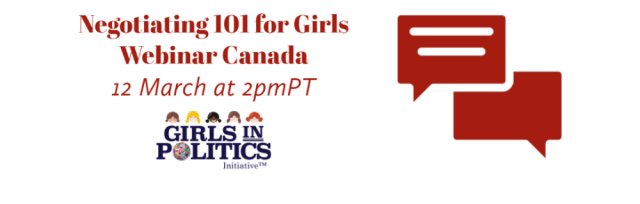 Negotiating 101 for Girls Webinar Canada