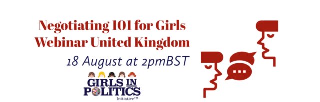 Negotiating 101 for Girls Webinar United Kingdom