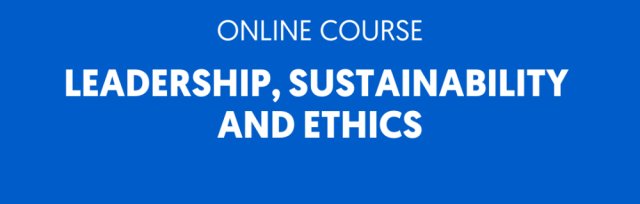 Leadership, Sustainability & Ethics (LSE) Online Course January 2022