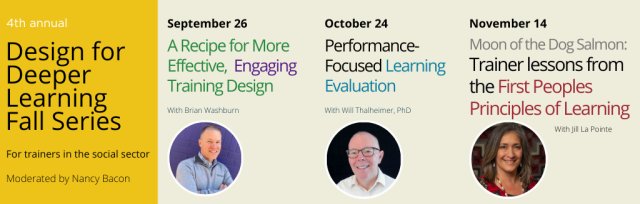 Design for Deeper Learning Fall Series