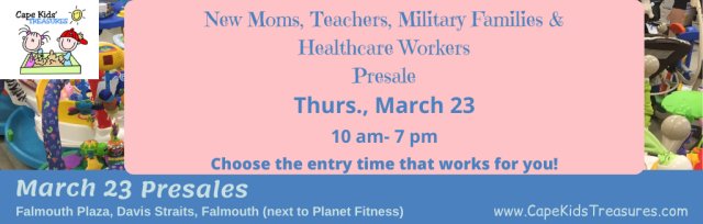 New Moms, Teachers, Military Families & Healthcare Workers Presale Pass