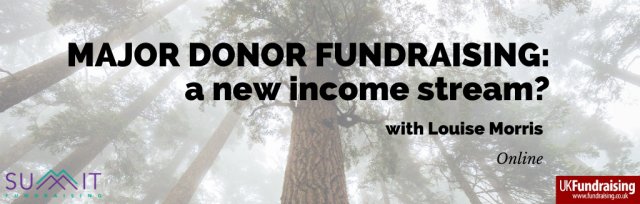 Major donor fundraising – a new income stream?