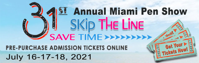 31st Miami Pen Show 2021 Admission