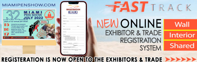 32nd Miami Pen Show 2022 Exhibitor Registration