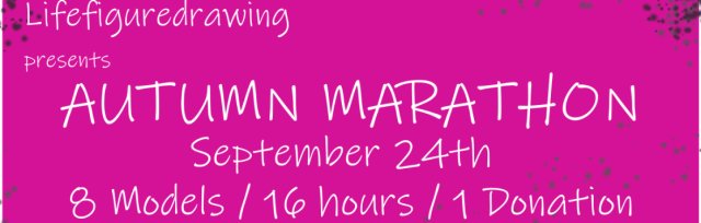 16 Hours sessions 16 HOUR MARATHON Life drawing Session / 8 Models - one Donation, September 24th 2022