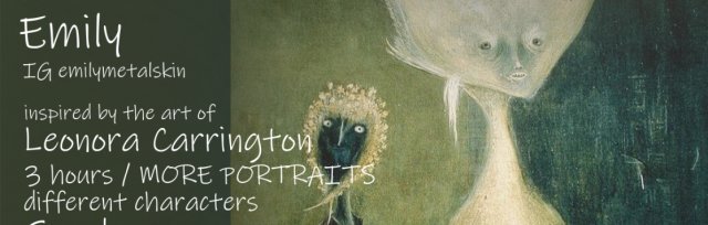 Life Figure Drawing Session via Zoom - with Emily / inspired by the art of Leonora Carrington/PORTRAITS October30th/2022