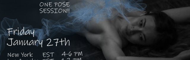 Life Figure Drawing Session via Zoom -  with Elya ONE POSE / January 27th/2023 Time: 4-6 PM NY (EST)