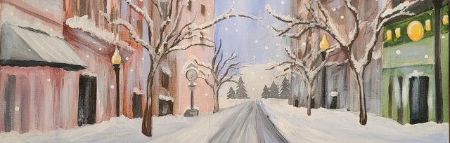 Snow-Covered Capitol Street Painting Experience