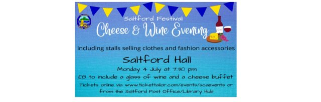 Wine & Cheese Evening with Clothes and Fashion Accessory Stalls