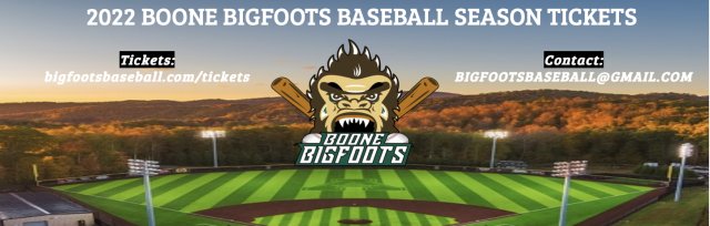 2022 Boone Bigfoots Season Tickets