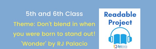 Readable (5th & 6th Class) - DON'T BLEND IN WHEN YOU WERE BORN TO STAND OUT!