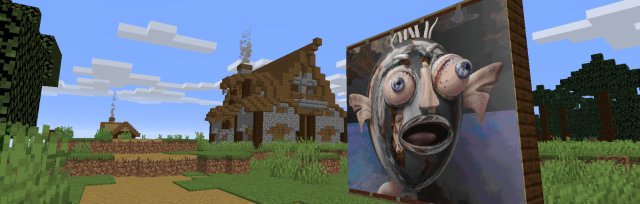 Explore CODAME or build your own art gallery in Minecraft