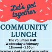 Community Lunch (Pay What You Feel) image
