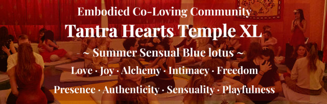 Tantra Hearts Temple XL • Sensual Blue Lotus