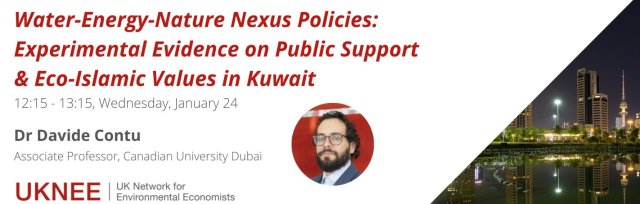 Water-Energy-Nature Nexus Policies in Kuwait: Experimental Evidence on Public Support & Eco-Islamic Values