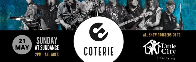 COTERIE - RE-COVERED - FUNDRAISING EVENT FOR LITTLE CITY - OUTDOOR PATIO LAUNCH!