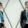 Leo Popplewell (cello) and Ionel Manciu (violin) image