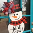 Plaid Snowman Hanger Painting Experience image