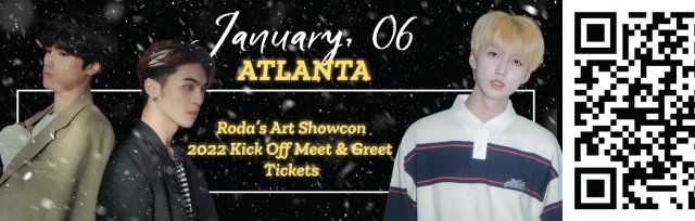 Rescheduled Roda’s Art Showcon 2022 Kick Off Meet & Greet in Atlanta (Jan.15.2022 ONLY)