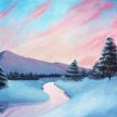 Cotton Candy River Painting Experience image