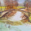 Bridge in Watercolours and Watercolour Pencils image