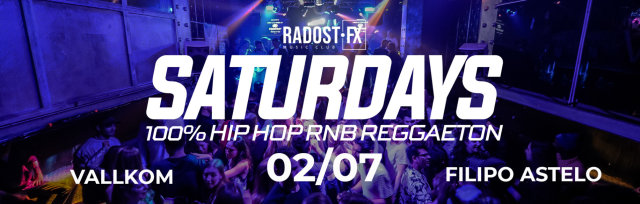 Hip Hop & Reggaeton SATURDAYS at Radost FX Prague - DJane Vallkom, DJ Filipo Astelo