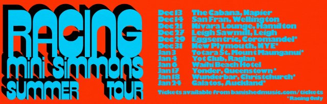 Racing Summer Tour, with Mini Simmons (on selected shows)