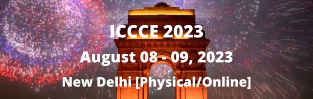 International Conference on Chemistry and Chemical Engineering 2023 [ICCCE 2023]