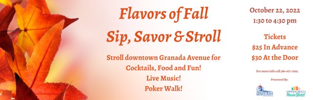 Flavors of Fall Sip, Savor & Stroll