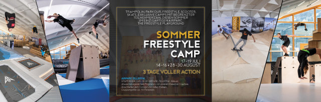 AIRPARC ZILLERTAL : 3 TAGE FREESTYLE CAMP 28-30 AUGUST / Start + Ende : AIRPARC KABOOOM (9.45-14.00h)