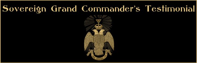 Sovereign Grand Commander's Testimonial
