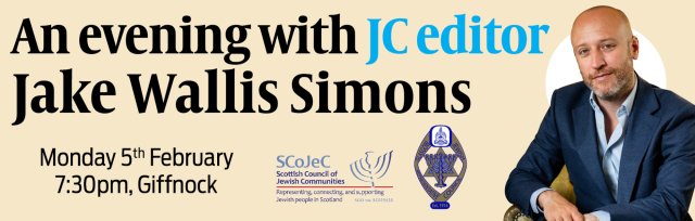 An evening with JC Editor Jake Wallis Simons in Glasgow