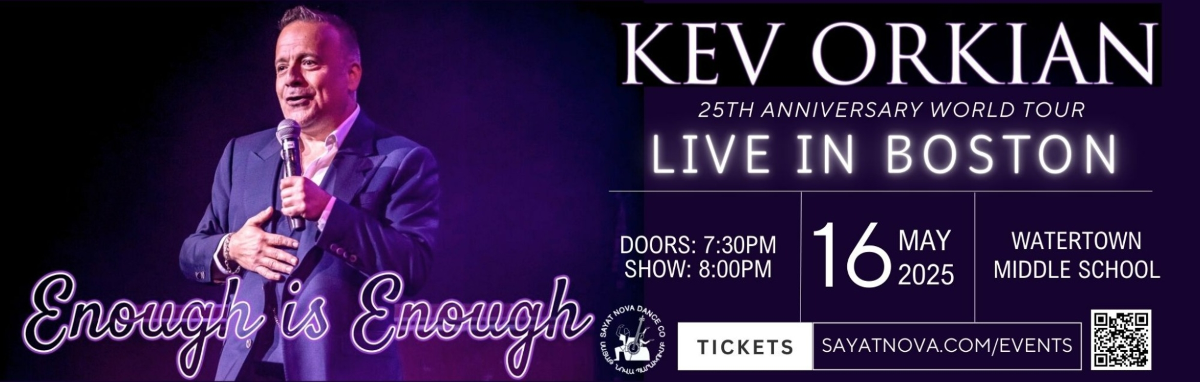 PURCHASE TICKETS Kev Orkian s 25th Anniversary World Tour Enough Is Purchase tickets kev orkian s 25th anniversary world tour enough is